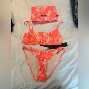 Triangl Swimwear Neon Pink Floral Bikini